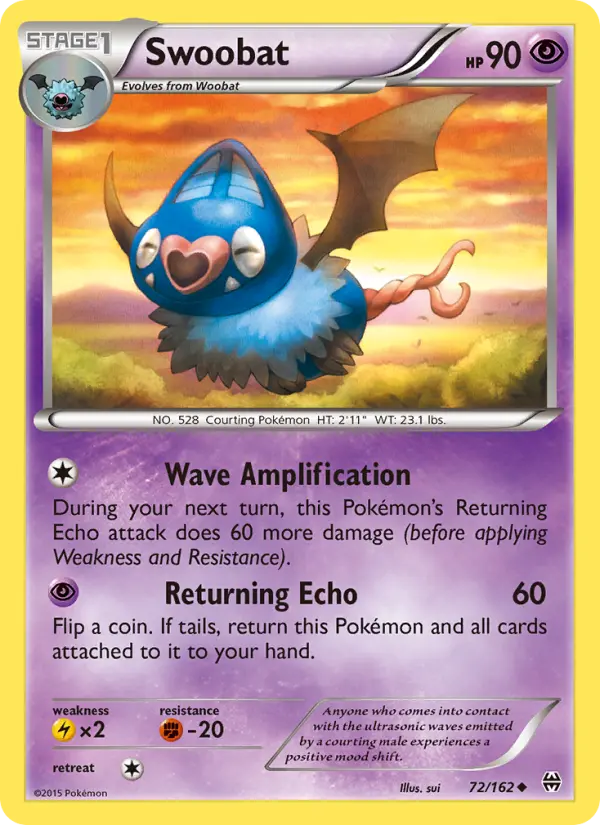 Swoobat 72 BREAKthrough Pokesingles