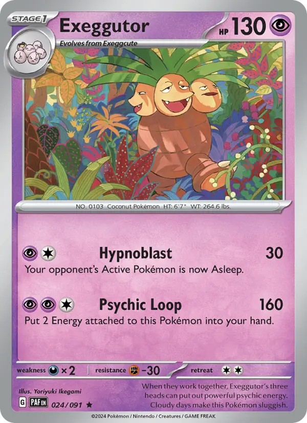 Exeggutor 24 Paldean Fates Pokesingles