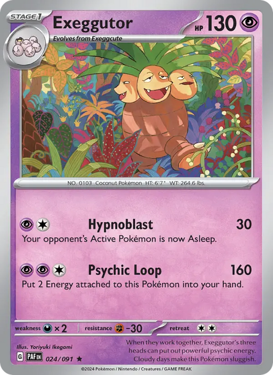 Exeggutor 24 Paldean Fates Pokesingles