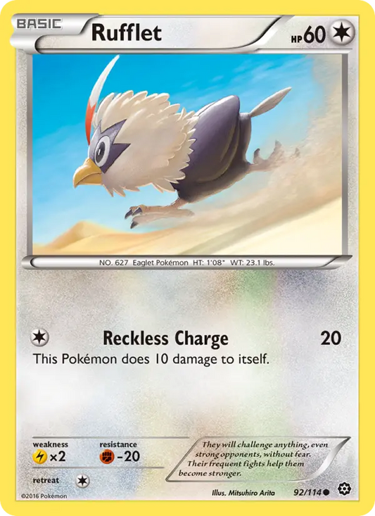 Rufflet 92 Steam Siege Pokesingles