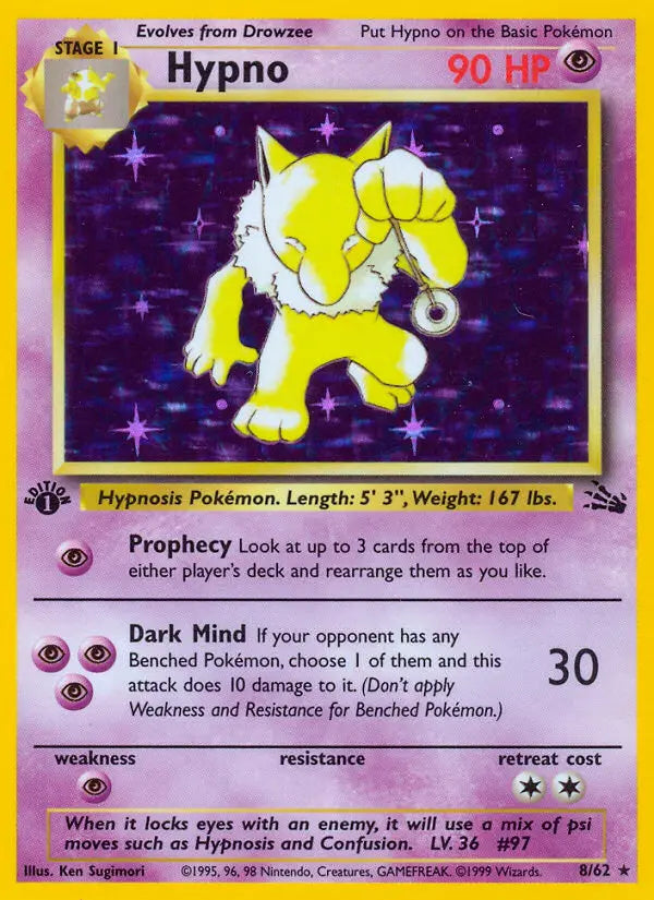 Hypno 8 Fossil Pokesingles