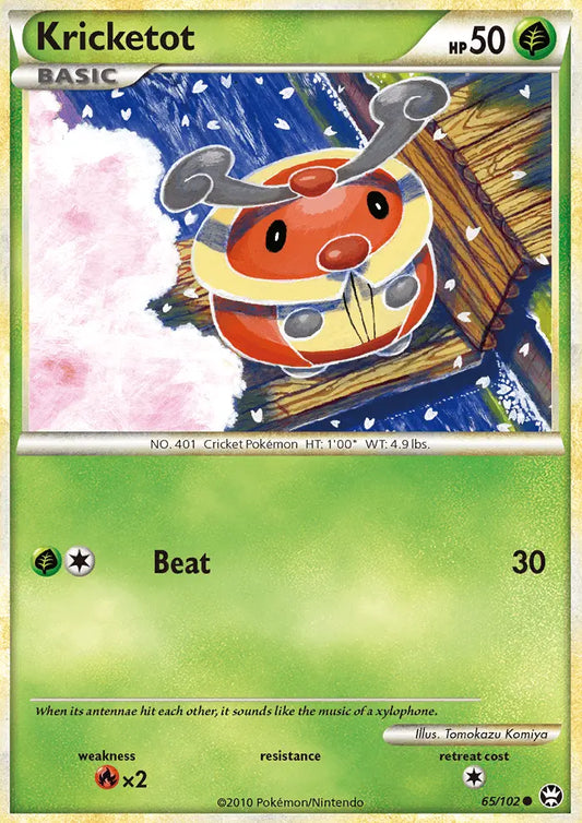Kricketot 65 Triumphant Pokesingles