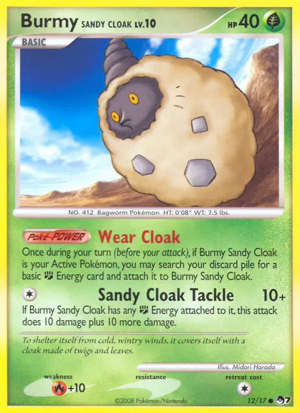 Burmy Sandy Cloak 12 POP Series 7 Pokesingles