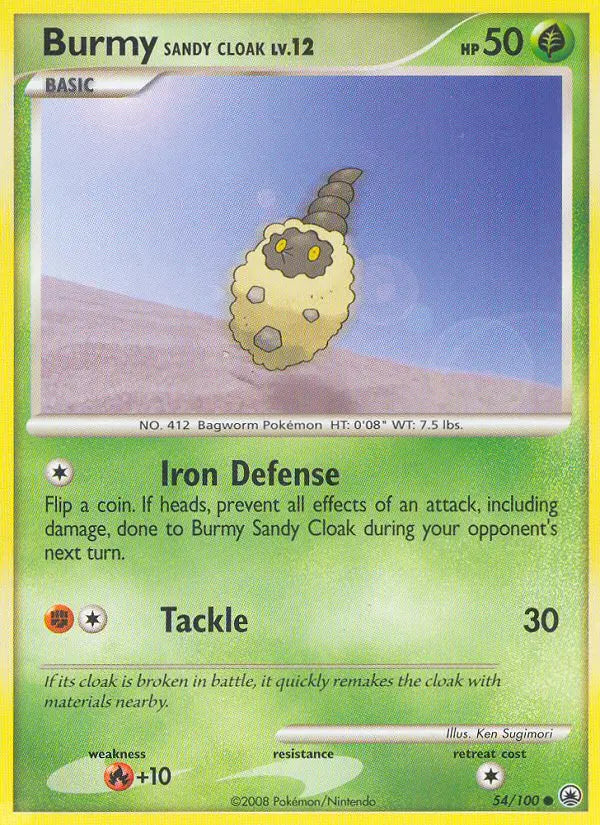 Burmy Sandy Cloak 54 Majestic Dawn Pokesingles