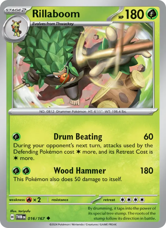 Rillaboom 16 Twilight Masquerade Pokesingles