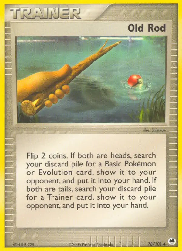 Old Rod 78 Dragon Frontiers Pokesingles