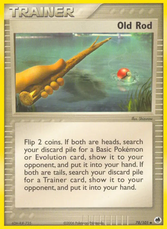 Old Rod 78 Dragon Frontiers Pokesingles
