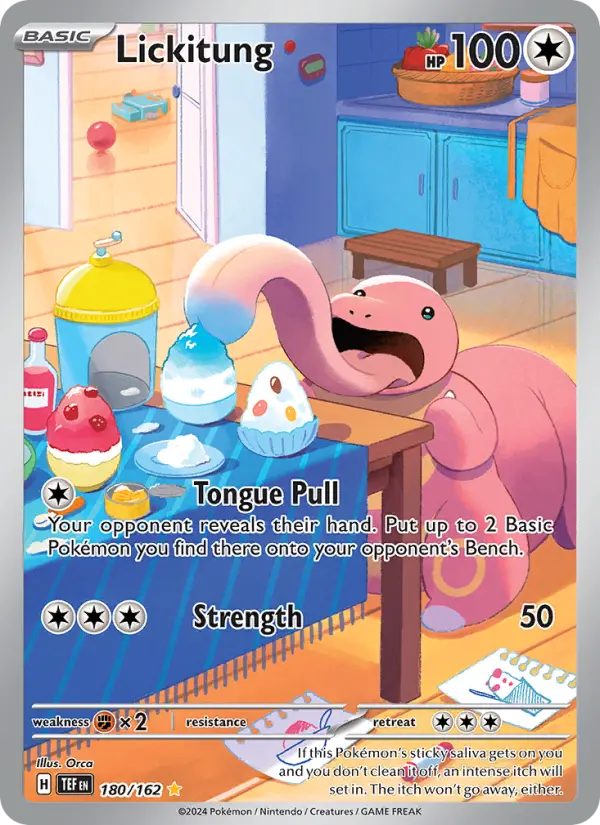 Lickitung 180 Temporal Forces Pokesingles