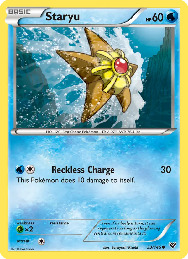 Staryu 33 XY Pokesingles