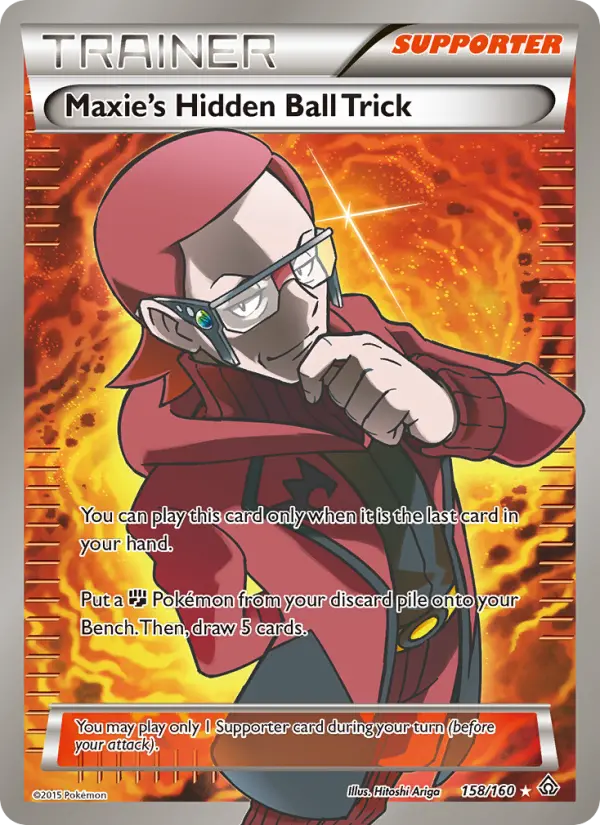 Maxie's Hidden Ball Trick 158 Primal Clash Pokesingles