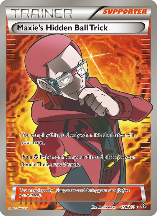 Maxie's Hidden Ball Trick 158 Primal Clash Pokesingles
