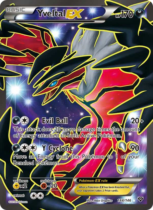Yveltal EX 144 XY Pokesingles