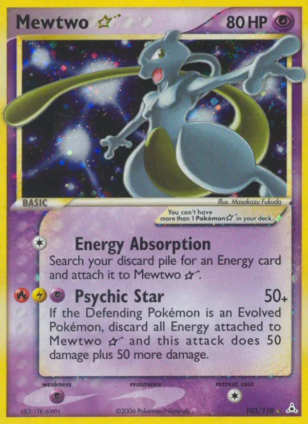 Mewtwo Star 103 Holon Phantoms Pokesingles