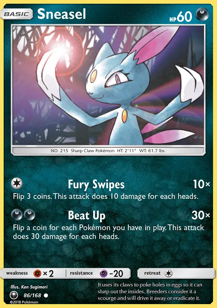 Sneasel 86 Celestial Storm Pokesingles