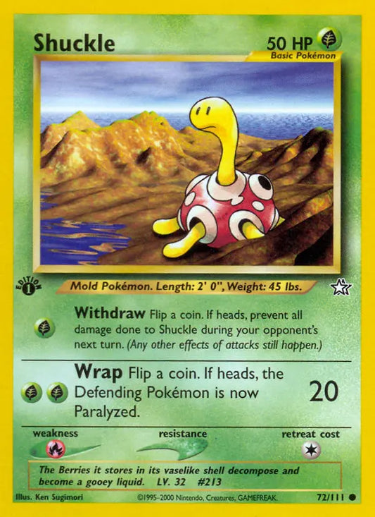 Shuckle 72 Neo Genesis Pokesingles