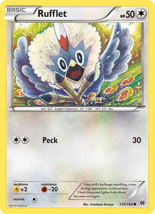 Rufflet 129 BREAKthrough Pokesingles