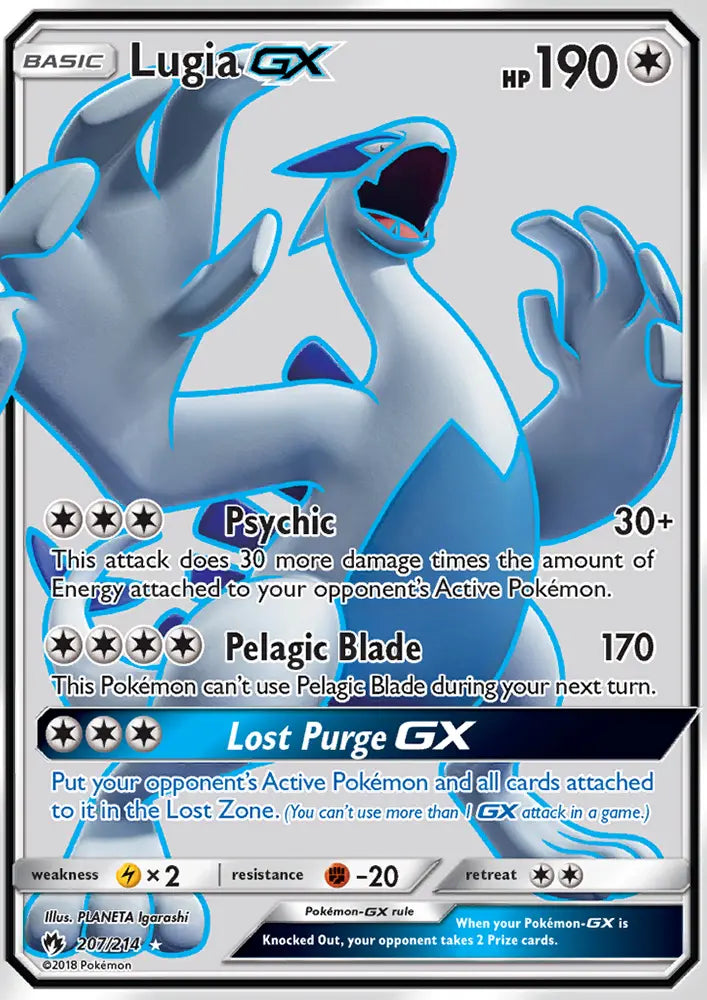 Lugia GX 207 Lost Thunder Pokesingles