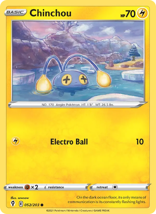 Chinchou 52 Evolving Skies Pokesingles