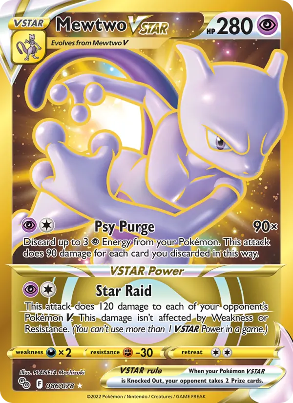 Mewtwo VSTAR 86 Pokémon GO Pokesingles