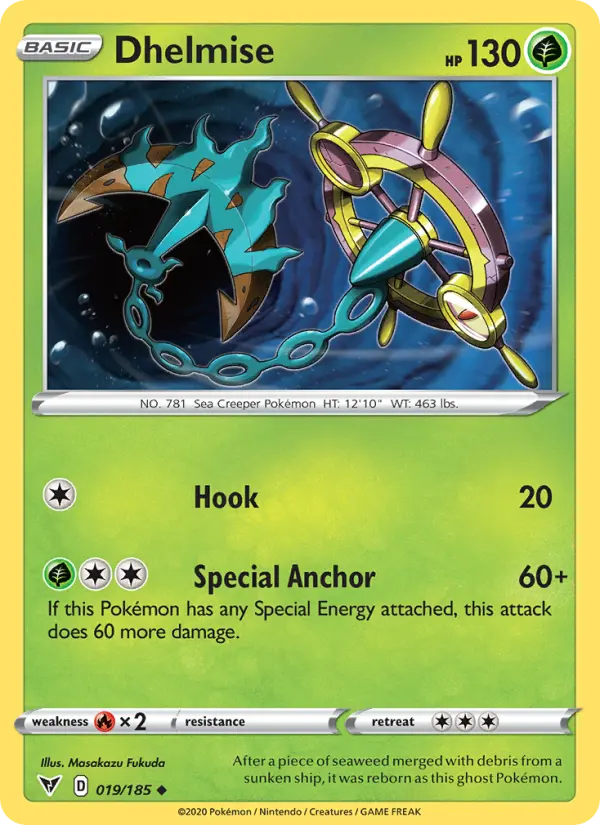 Dhelmise 19 Vivid Voltage Pokesingles