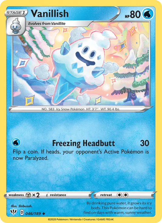 Vanillish 46 Darkness Ablaze Pokesingles