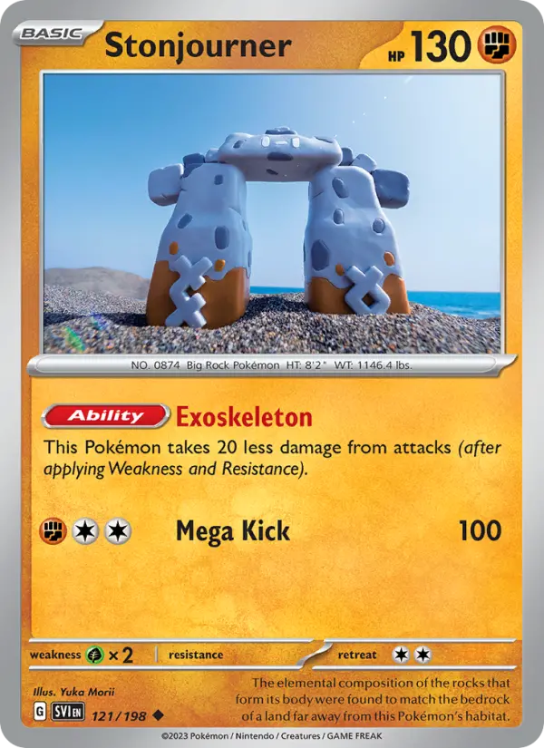 Stonjourner 121 Scarlet & Violet Pokesingles