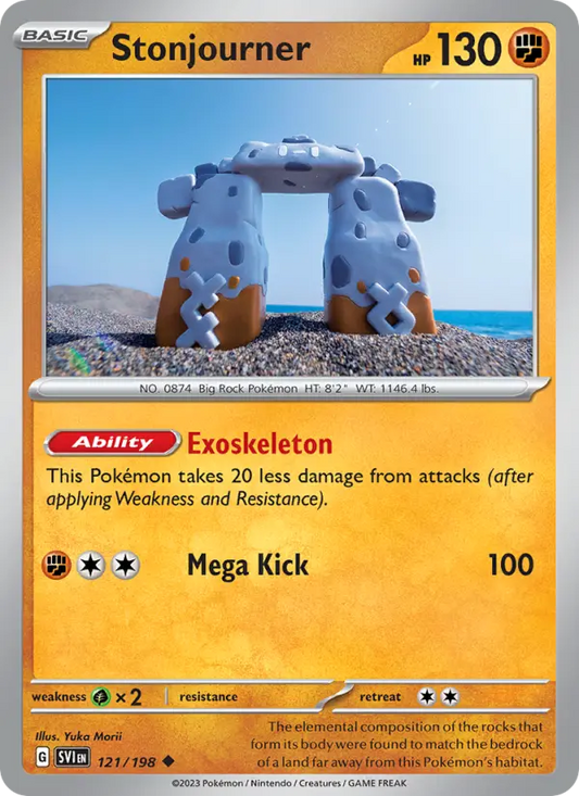 Stonjourner 121 Scarlet & Violet Pokesingles