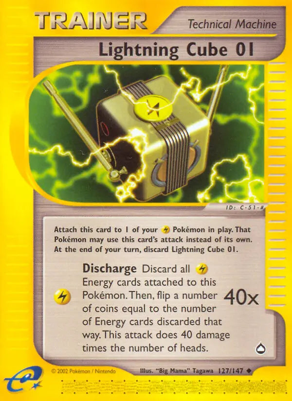 Lightning Cube 01 127 Aquapolis Pokesingles