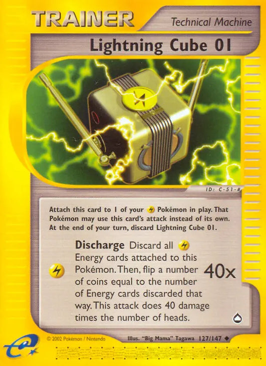 Lightning Cube 01 127 Aquapolis Pokesingles