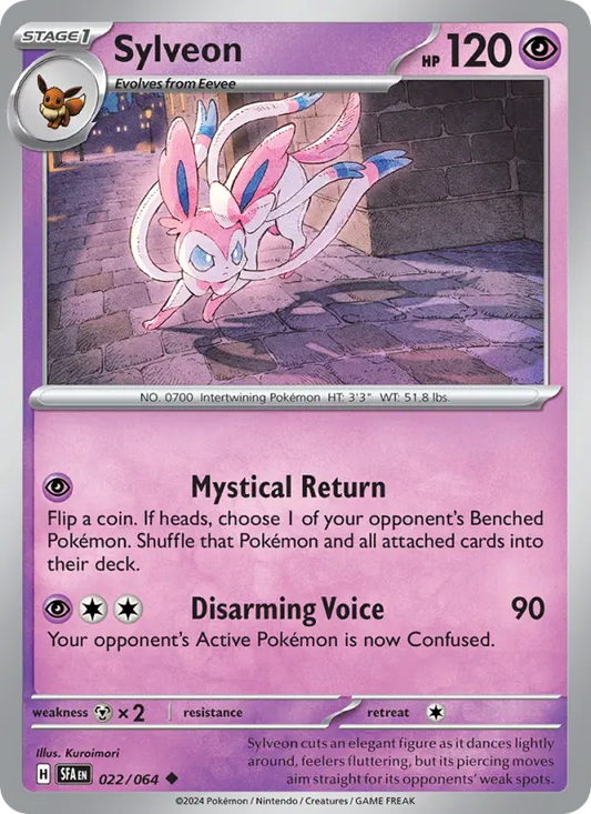Sylveon 22 Shrouded Fable Pokesingles