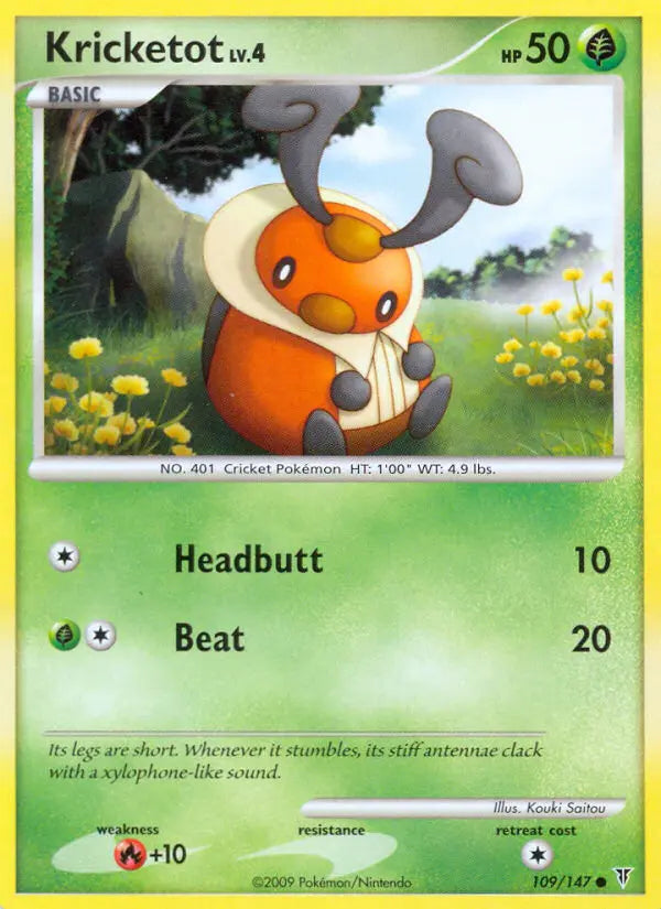 Kricketot 109 Supreme Victors Pokesingles