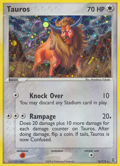 Tauros 16 FireRed & LeafGreen Pokesingles
