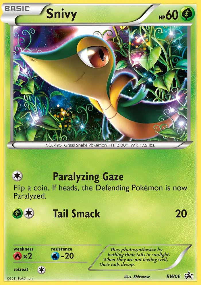 Snivy BW06 BW Black Star Promos Pokesingles