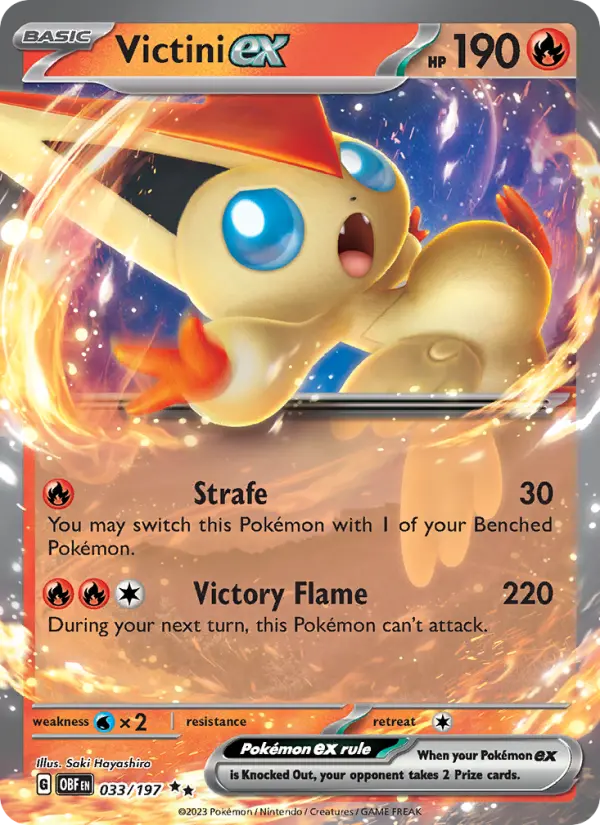 Victini ex 33 Obsidian Flames Pokesingles