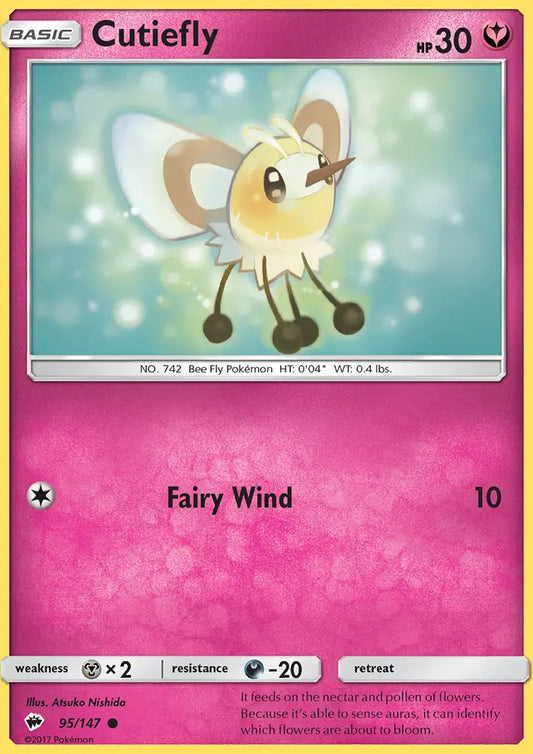 Cutiefly 95 Burning Shadows Pokesingles