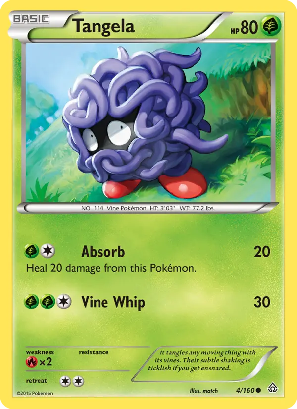 Tangela 4 Primal Clash Pokesingles