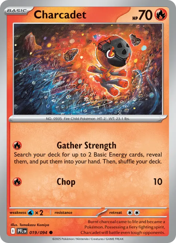 Charcadet 19 Phantasmal Flames Pokesingles