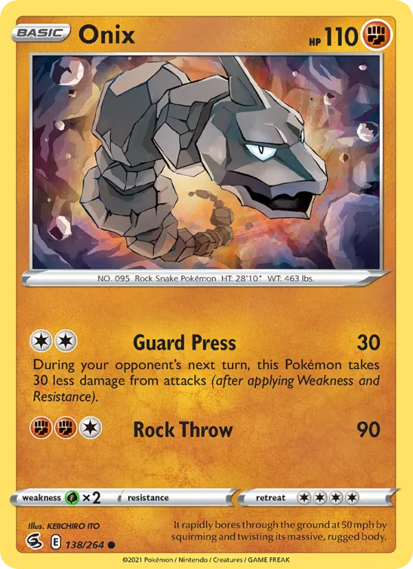 Onix 138 Fusion Strike Pokesingles