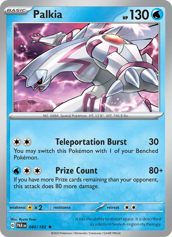 Palkia 40 Paradox Rift Pokesingles