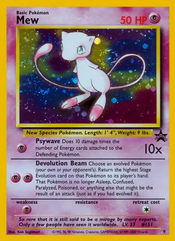 Mew 9 Wizards Black Star Promos Pokesingles