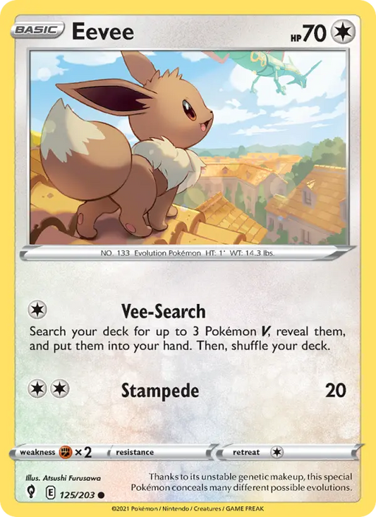 Eevee 125 Evolving Skies Pokesingles