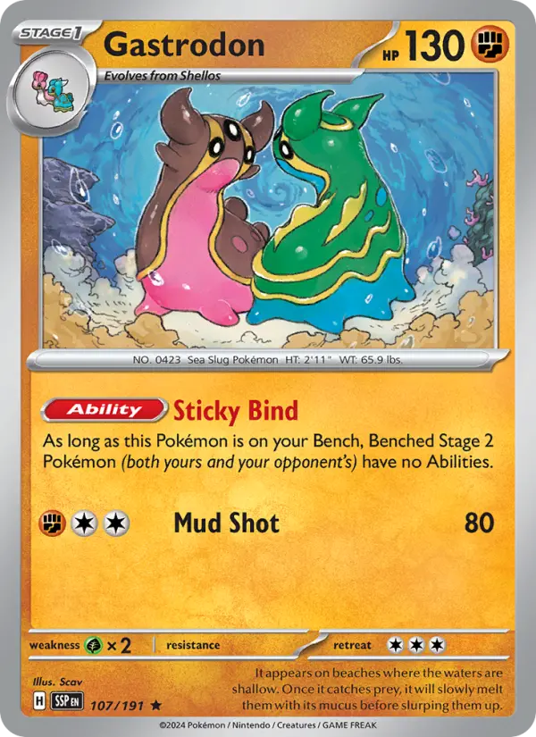 Gastrodon 107 Surging Sparks Pokesingles