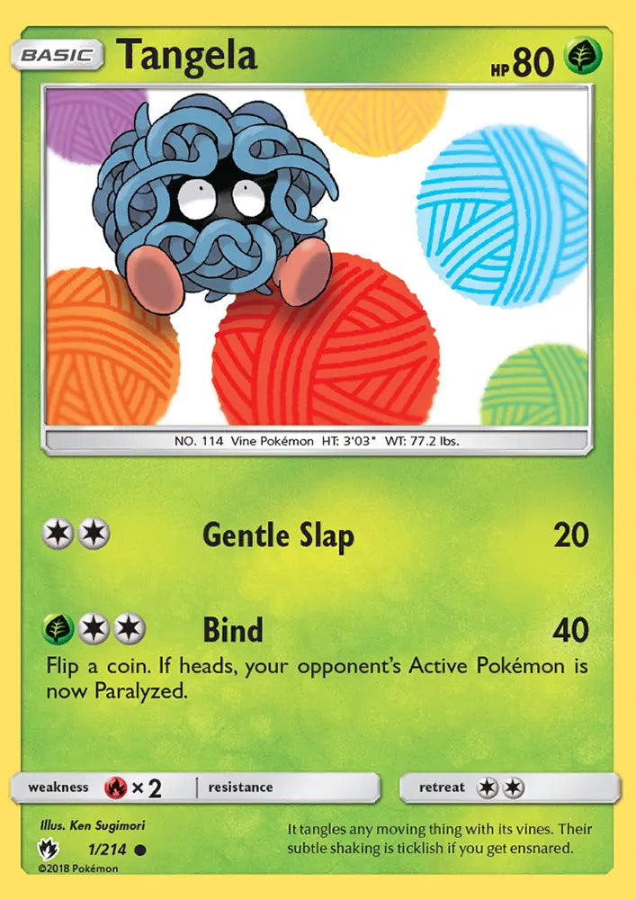 Tangela 1 Lost Thunder Pokesingles