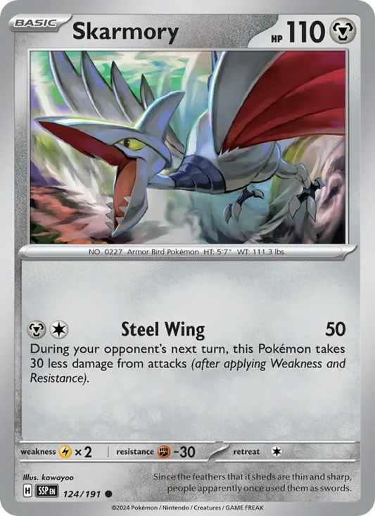 Skarmory 124 Surging Sparks Pokesingles