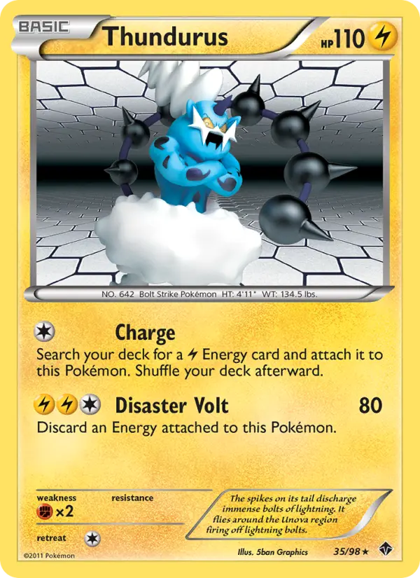 Thundurus 35 Emerging Powers Pokesingles