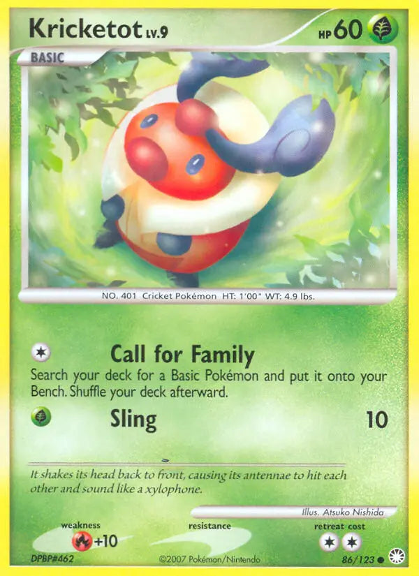Kricketot 86 Mysterious Treasures Pokesingles