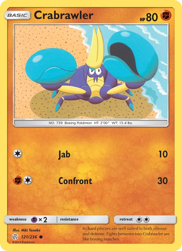 Crabrawler 121 Cosmic Eclipse Pokesingles