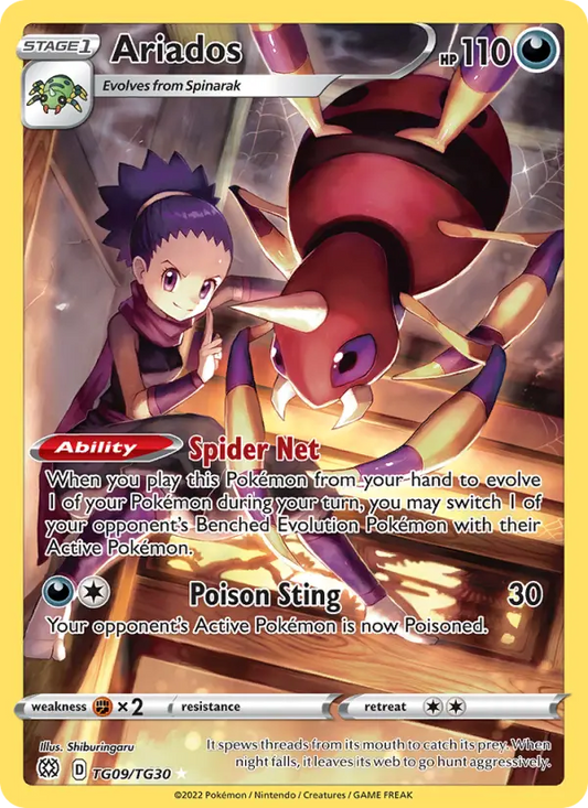 Ariados TG09 Brilliant Stars Pokesingles