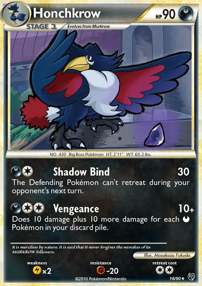 Honchkrow 16 Undaunted Pokesingles