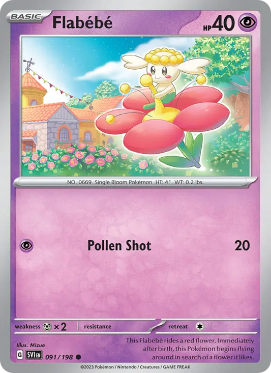 Flabébé 91 Scarlet & Violet Pokesingles